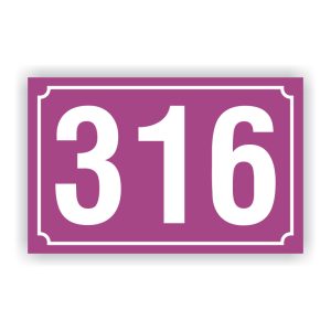 Πινακίδες αριθμών αλουμινίου 13