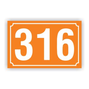 Πινακίδες αριθμών αλουμινίου 9